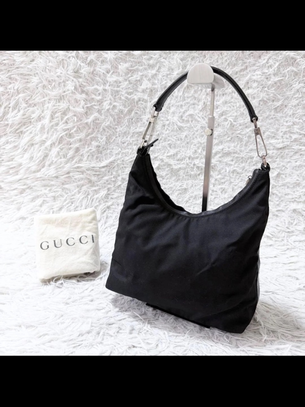 Gucci Black Shoulder Hobo Bag